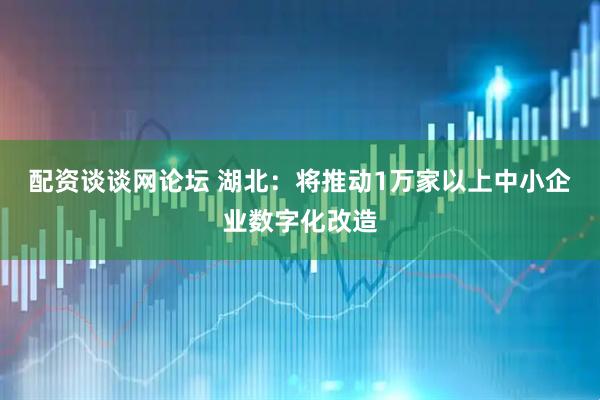 配资谈谈网论坛 湖北：将推动1万家以上中小企业数字化改造